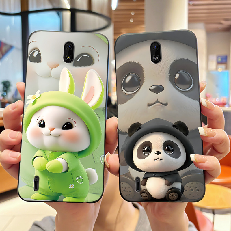 Phone Cases Viral - Capa de silicone macio preta para