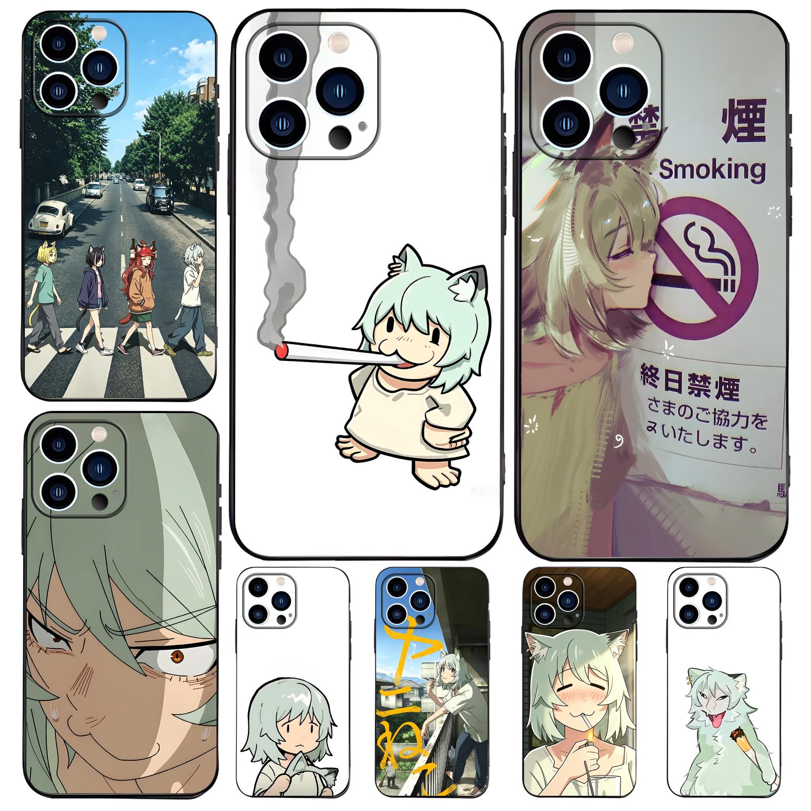Phone Cases Drop Proof - Capa de Celular Chainsmoker Cat para