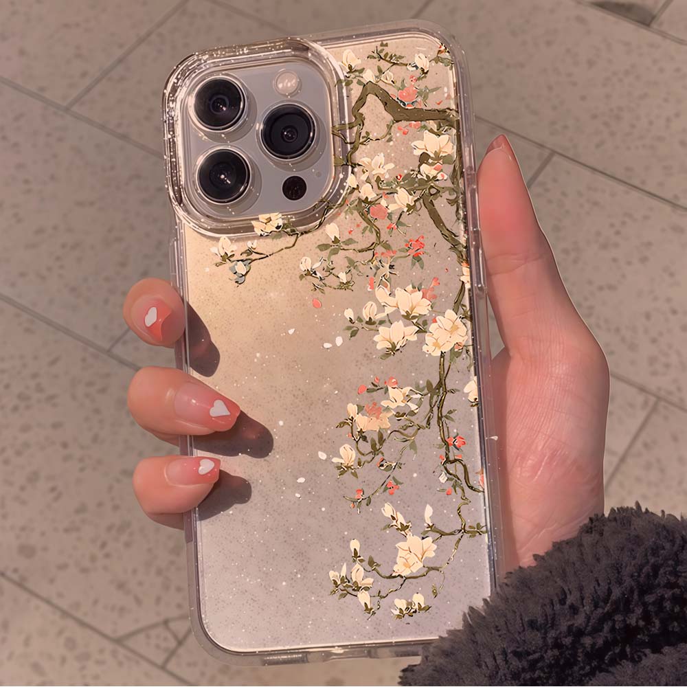 Phone Cases Xr Iphone - Capa de Celular Vintage com Glitter