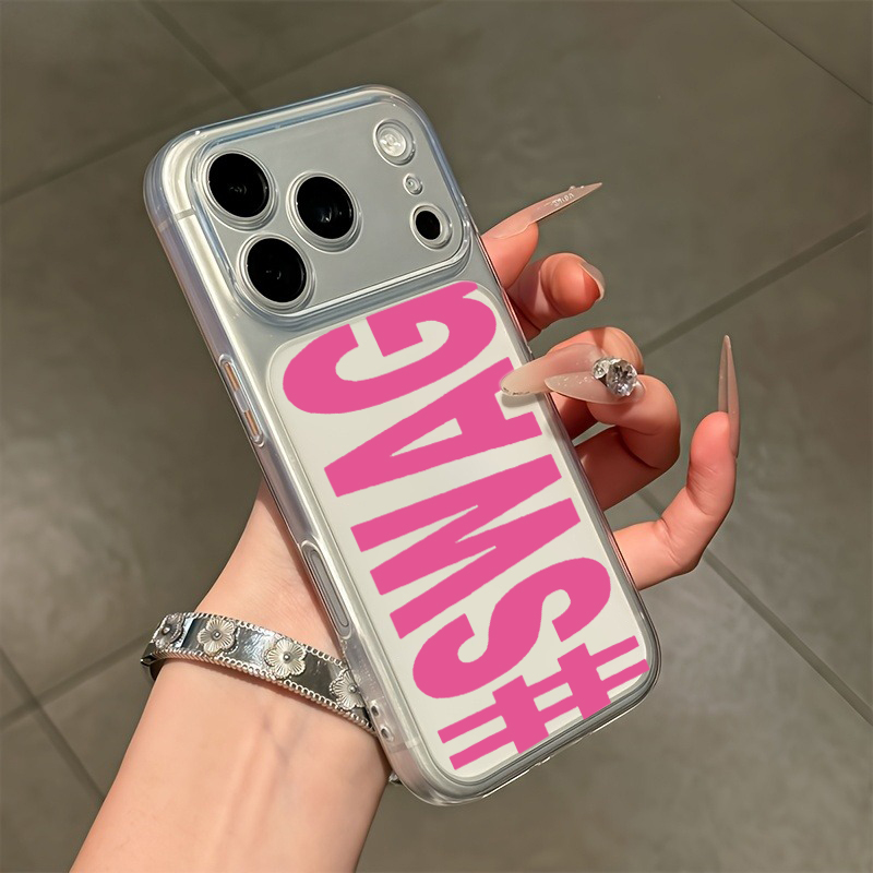 Phone Cases Pink - Capa de Proteção TPU Transparente Rosa