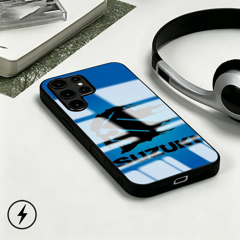 Phone Cases Galaxy S25 - Capa de Telefone com Logo Suzuki-Now