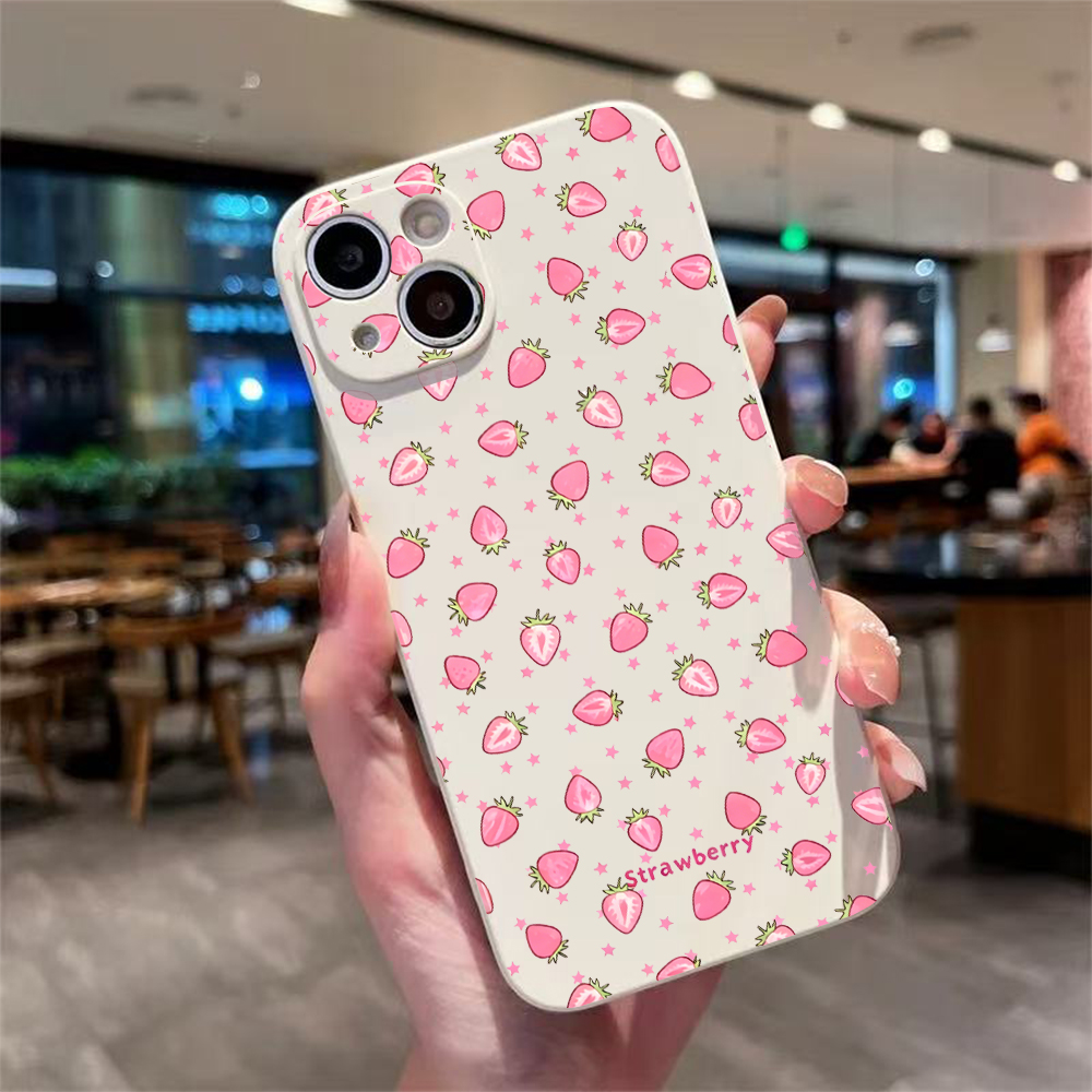 Phone Cases Iphone 17 Pro Max - Capa de Silicone Macia Pintada com