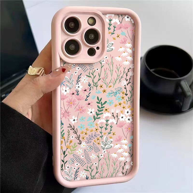 Phone Cases Pink - Capa Rosa com Estampa Floral de