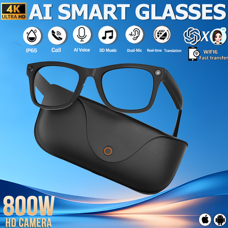 Phone Cases Android - Óculos Inteligentes 2026 de Couro Genuíno