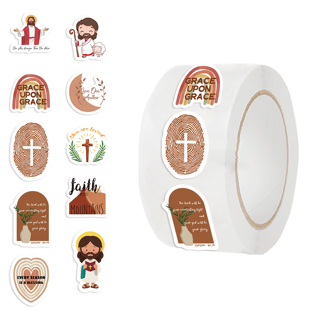 Phone Cases Jesus - 500 pçs cristão jesus rolo diy