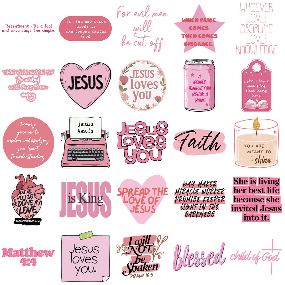 Conjunto de 50 Adesivos Decora - Phone Cases Jesus avaliação e preço