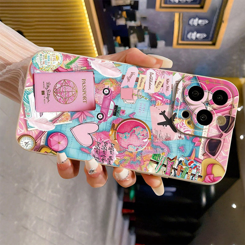Avião de viagem impresso fosco - Phone Cases Drop Proof avaliação e preço