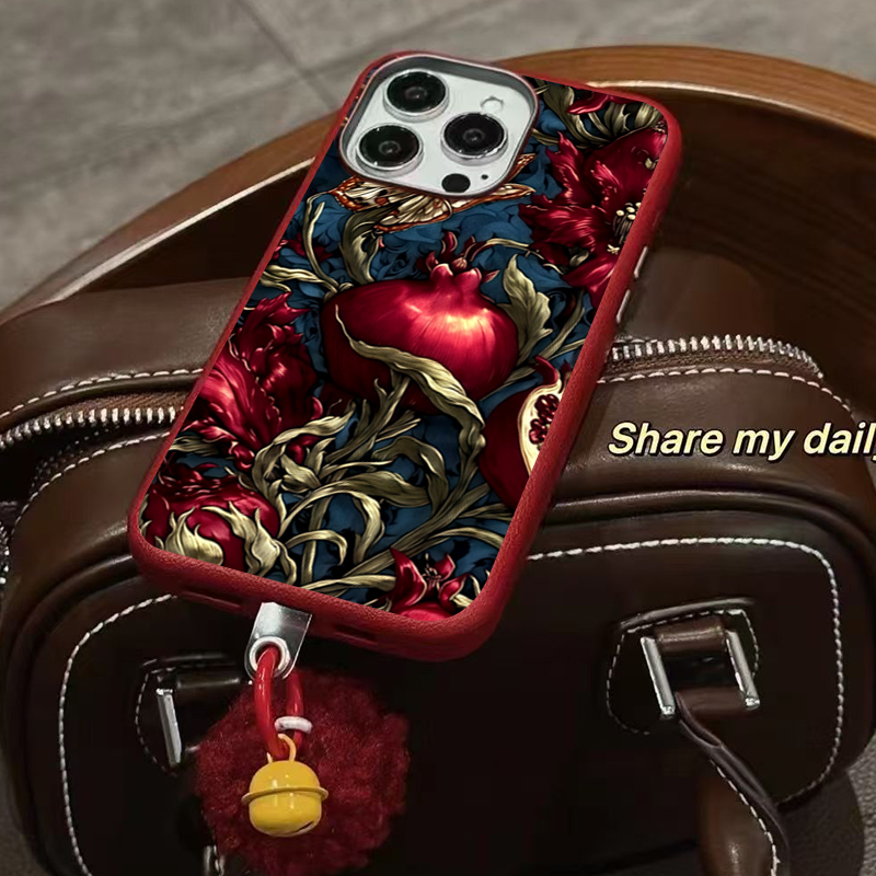 Vintage romã tpu arte caso de  - Phone Cases Aesthetic avaliação e preço