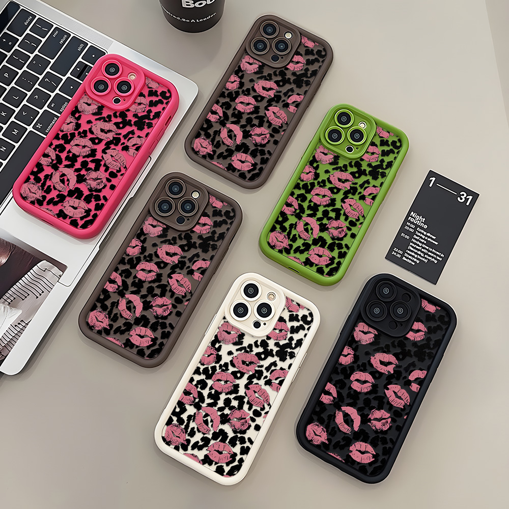 Capa de Silicone Pintada para  - Phone Cases Pink avaliação e preço