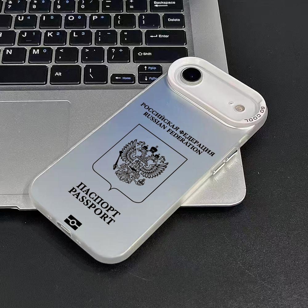 Rússia passaporte design caso  - Phone Cases Iphone 17 Pro Max avaliação e preço