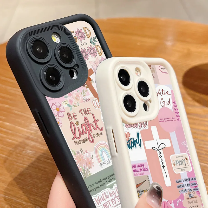 Llogan com cruz rosa gráfico c - Phone Cases Jesus avaliação e preço