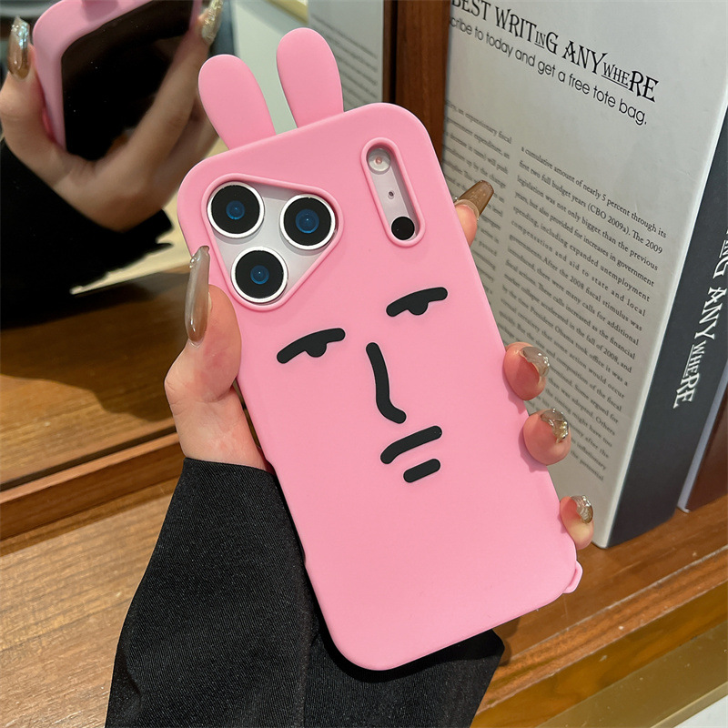 Kawaii 3d engraçado dos desenh - Phone Cases Pink avaliação e preço