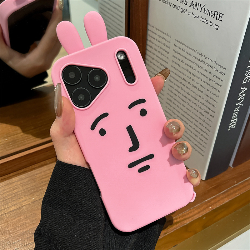 Kawaii 3d engraçado dos desenh - Phone Cases Pink avaliação e preço