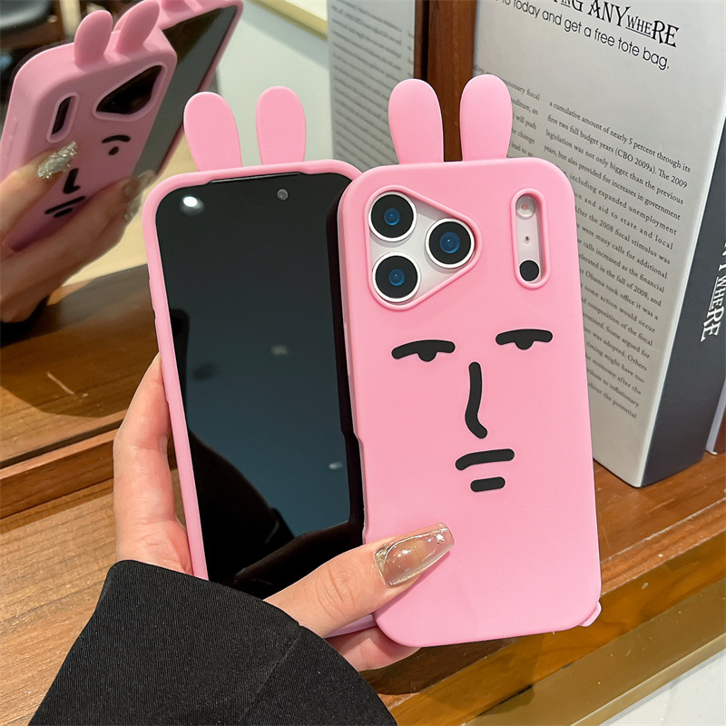 Kawaii 3d engraçado dos desenh - Phone Cases Pink avaliação e preço