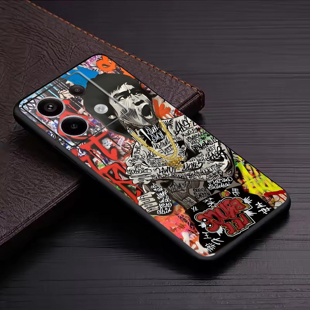 Banksy graffiti arte caso de t - Phone Cases Xiaomi 14 avaliação e preço