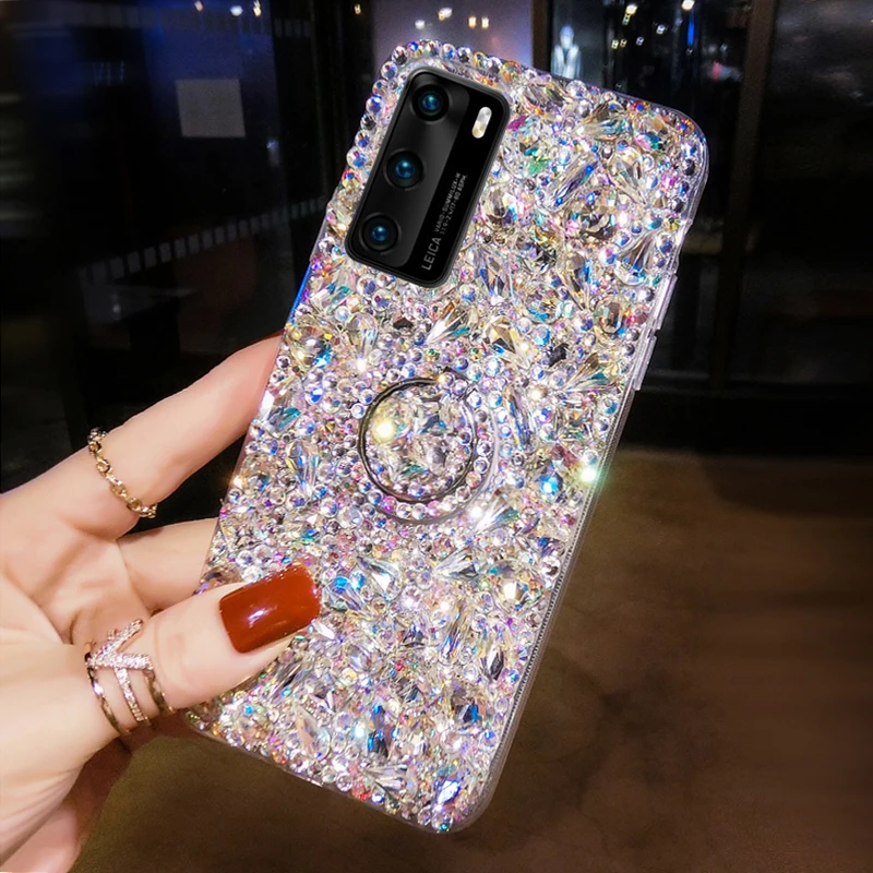 Moda de luxo strass cor glitte - Phone Cases Burga avaliação e preço