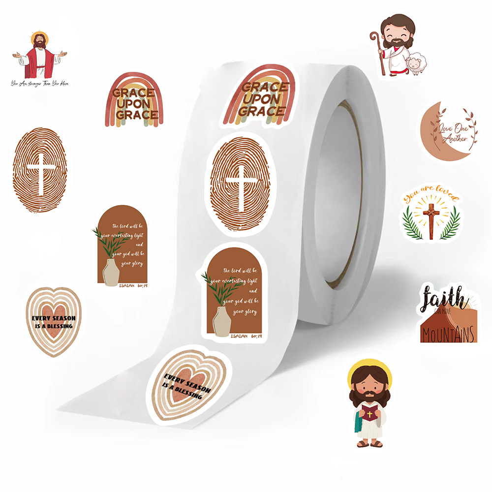 500 Adesivos de Jesus por Rolo - Phone Cases Jesus avaliação e preço