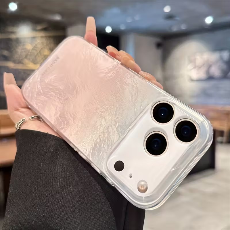 Ins estilo coreano rosa gradie - Phone Cases Pink avaliação e preço