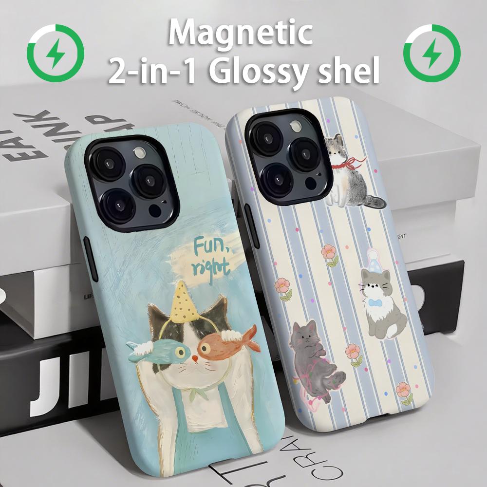 Gatos e cães bonitos caso de t - Phone Cases Mous avaliação e preço