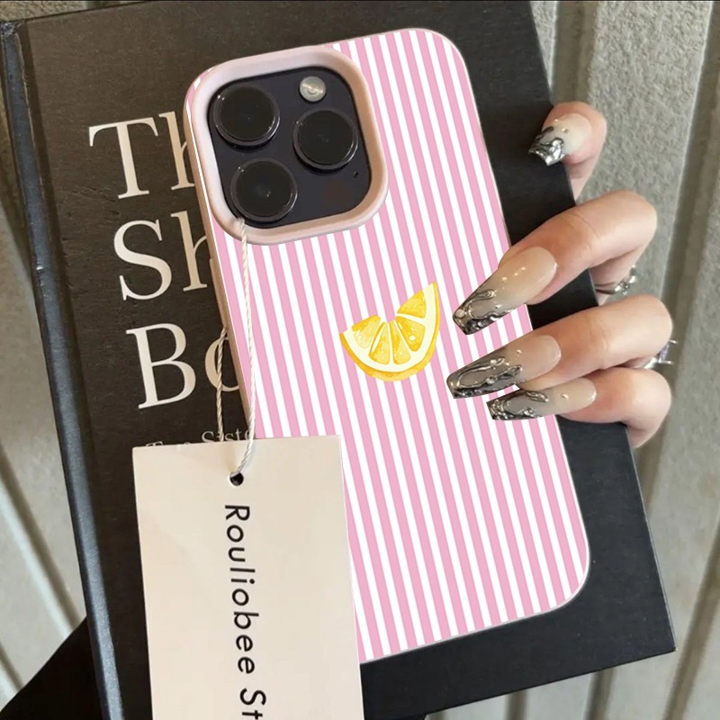 Capa de Telefone com Listras L - Phone Cases Pink avaliação e preço