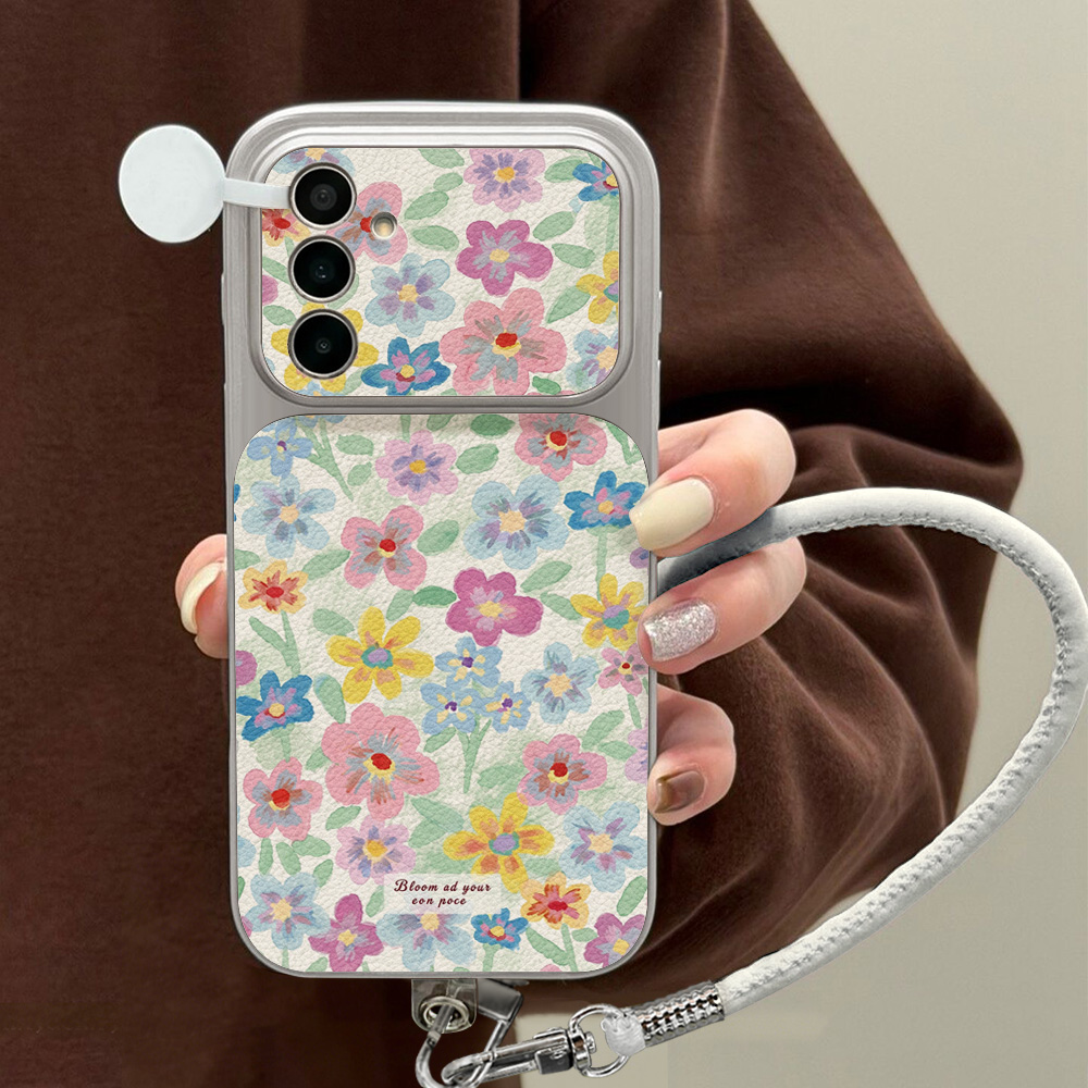 Capa de Couro Floral Colorida  - Phone Cases Galaxy S25 avaliação e preço
