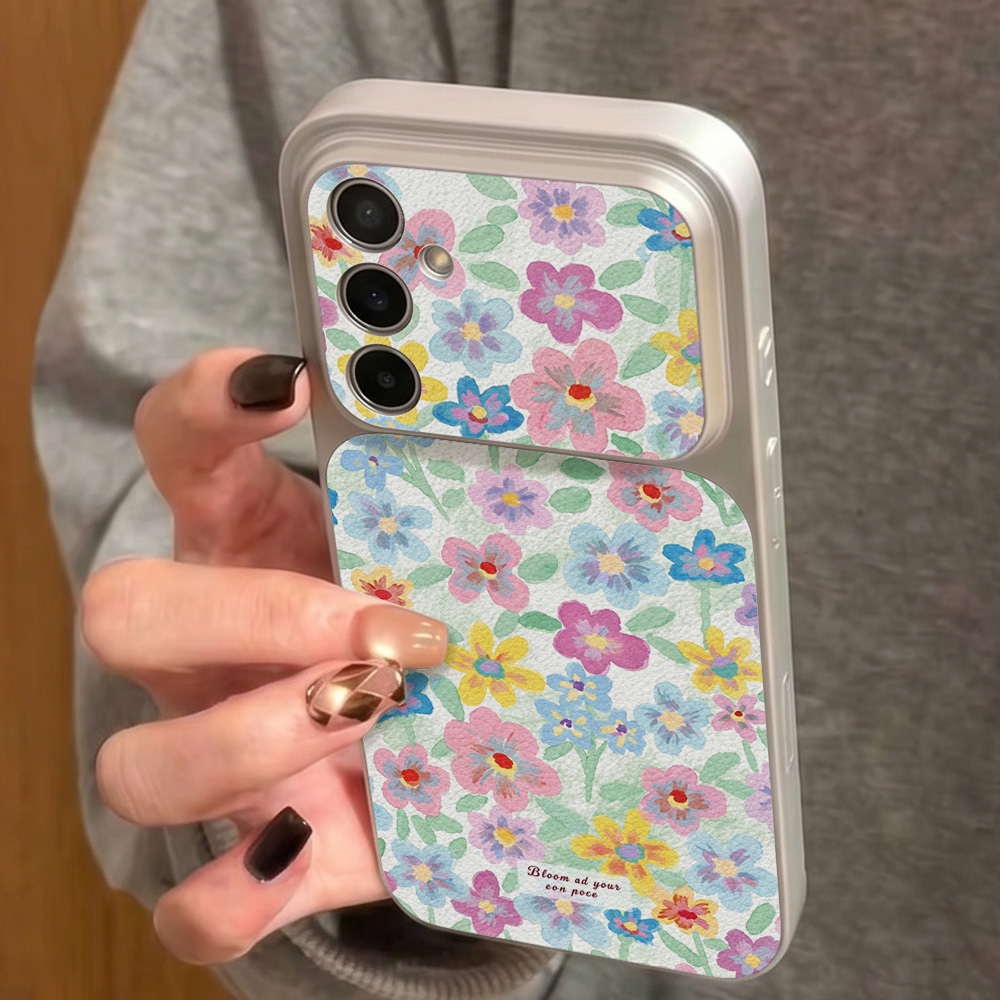 Capa de Couro Floral Colorida  - Phone Cases Galaxy S25 avaliação e preço