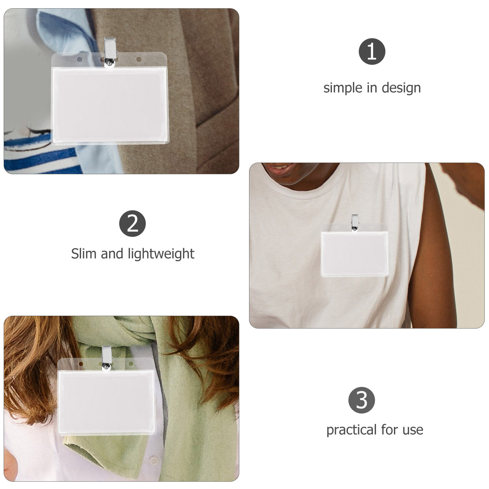 Kit com 5 Porta-Crachás Premiu - Card Holder Slim Case avaliação e preço