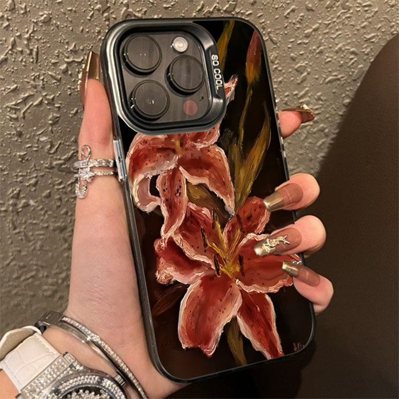 Pintura a óleo flor de lírio p - Phone Cases Drop Proof avaliação e preço