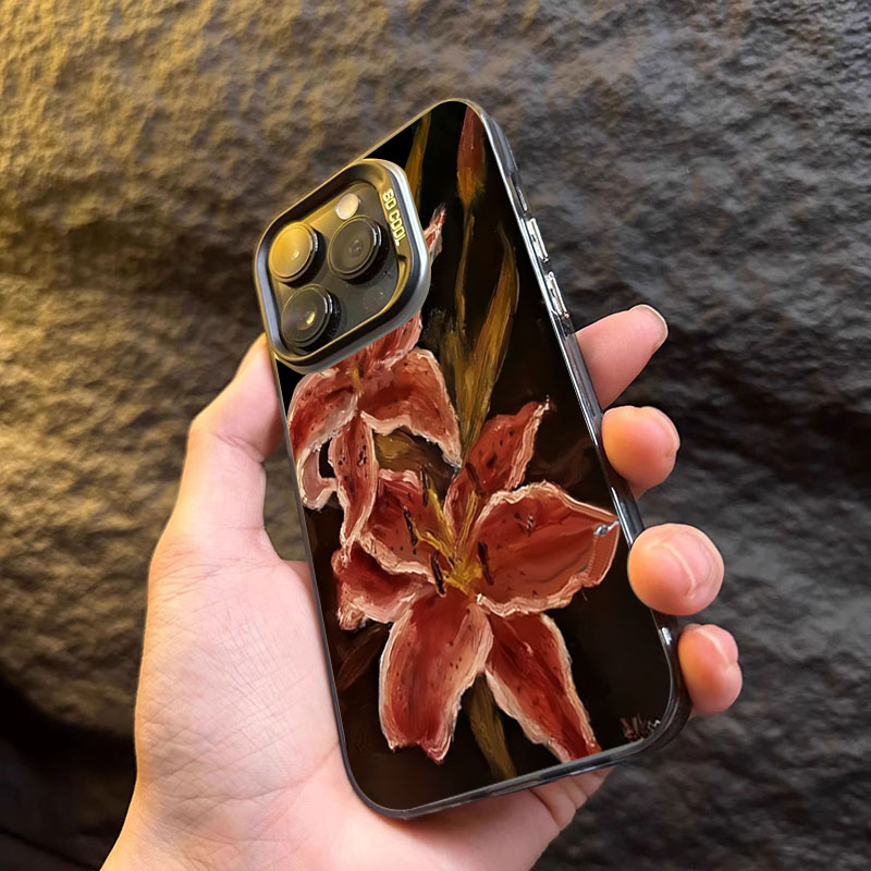 Pintura a óleo flor de lírio p - Phone Cases Drop Proof avaliação e preço