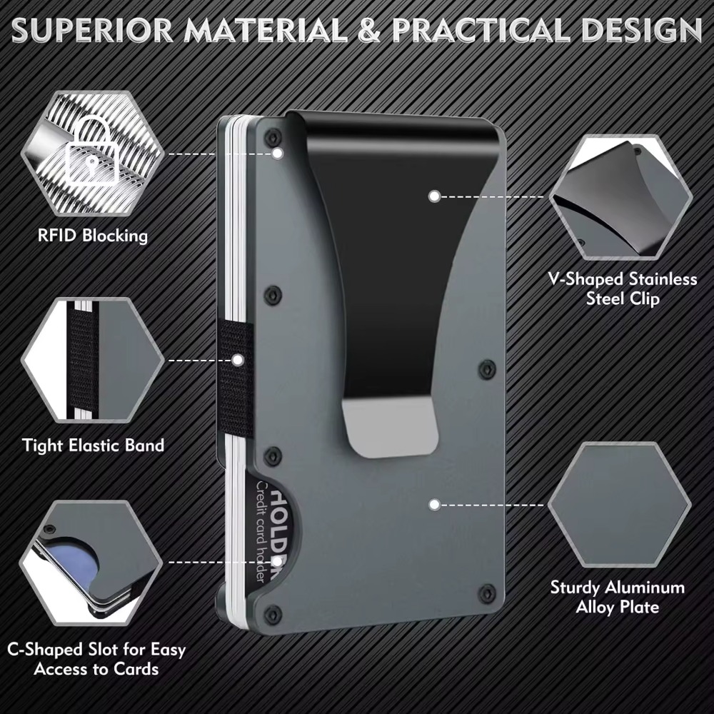 Porta-cartões de alumínio com  - Card Holder Slim Case avaliação e preço