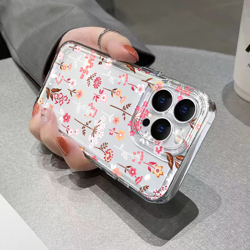 Capa Transparente Floral Branc - Phone Cases Pink avaliação e preço