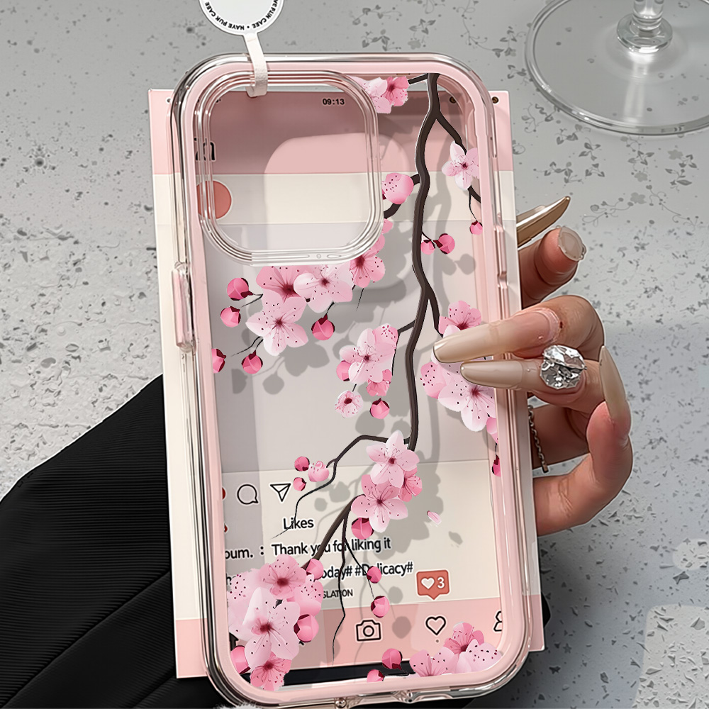 Capa Transparente Rosa com Laç - Phone Cases Pink avaliação e preço