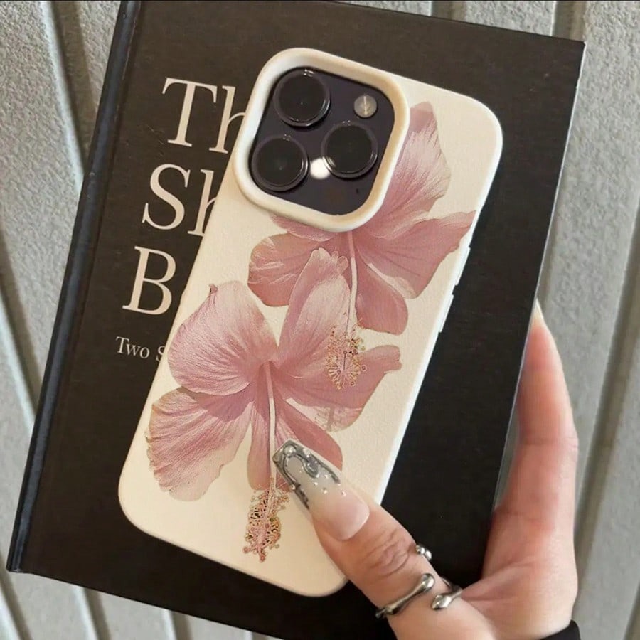 Rosa hibisco elegante alta est - Phone Cases Aesthetic avaliação e preço
